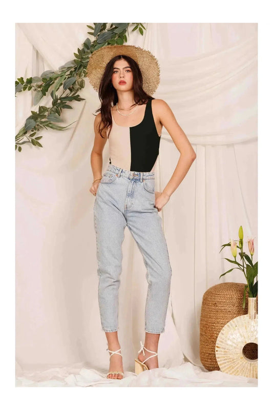 COLORBLOCKED BODYSUIT - Mack & Harvie