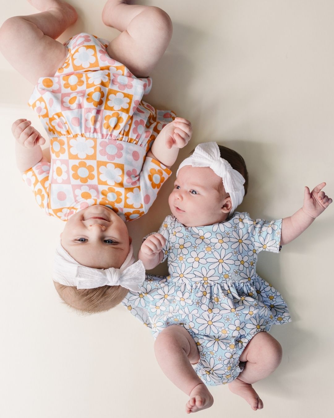 Cotton Peplum Set | Blue Daisy - Mack & Harvie