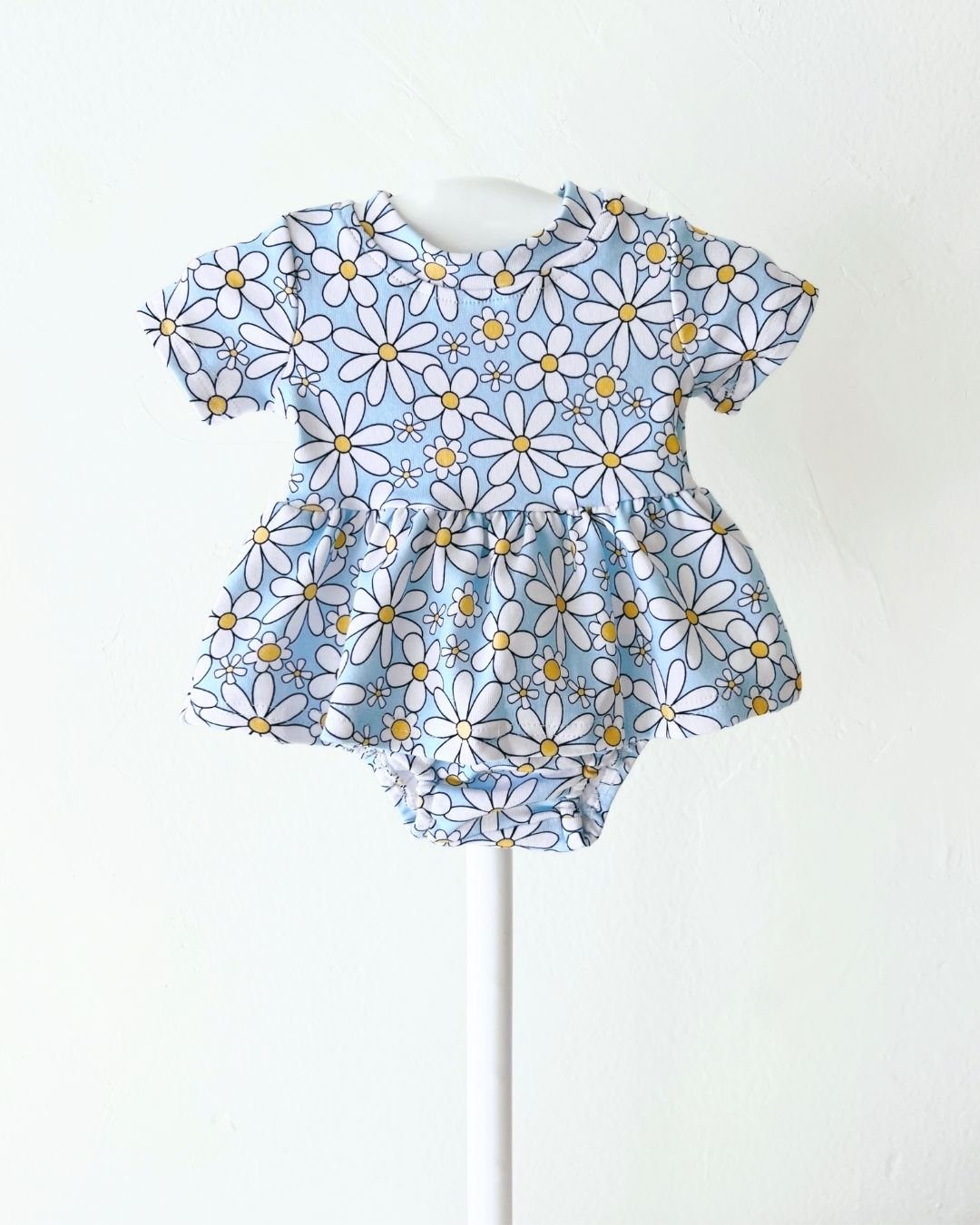 Cotton Peplum Set | Blue Daisy - Mack & Harvie