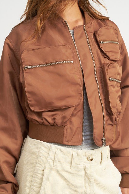 CROPPED BOMBER JACKET - Mack & Harvie