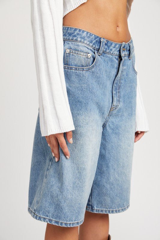DENIM BERMUDA SHORTS - Mack & Harvie