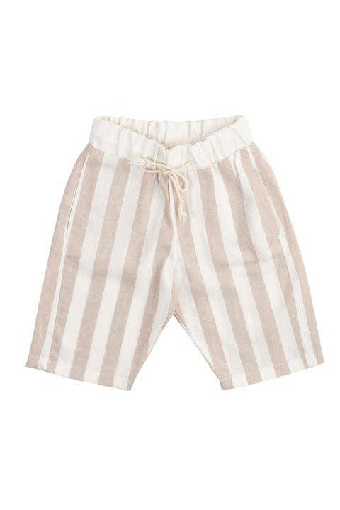 Dodo Welldone Beige Cabana Stripe Shorts - Mack & Harvie
