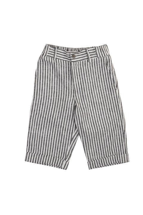 Dodo Welldone Charcoal Striped Shorts - Mack & Harvie