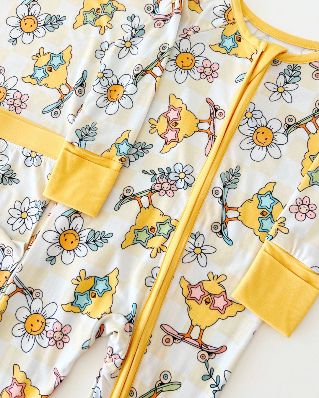 Easter Bamboo Zip Romper | Skater Chick - Mack & Harvie