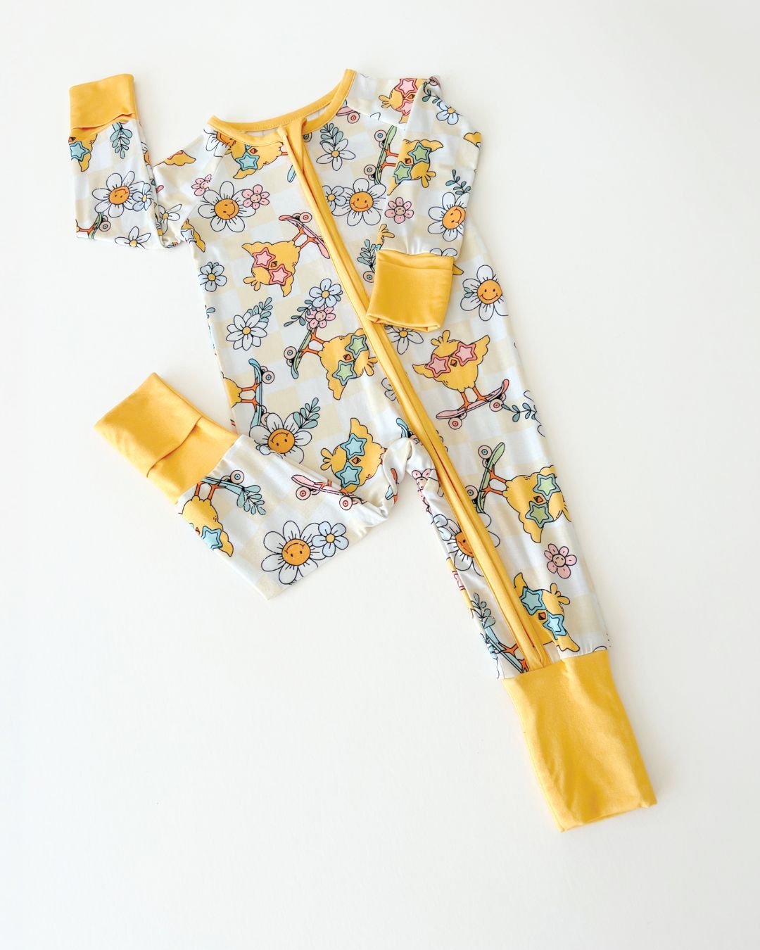 Easter Bamboo Zip Romper | Skater Chick - Mack & Harvie