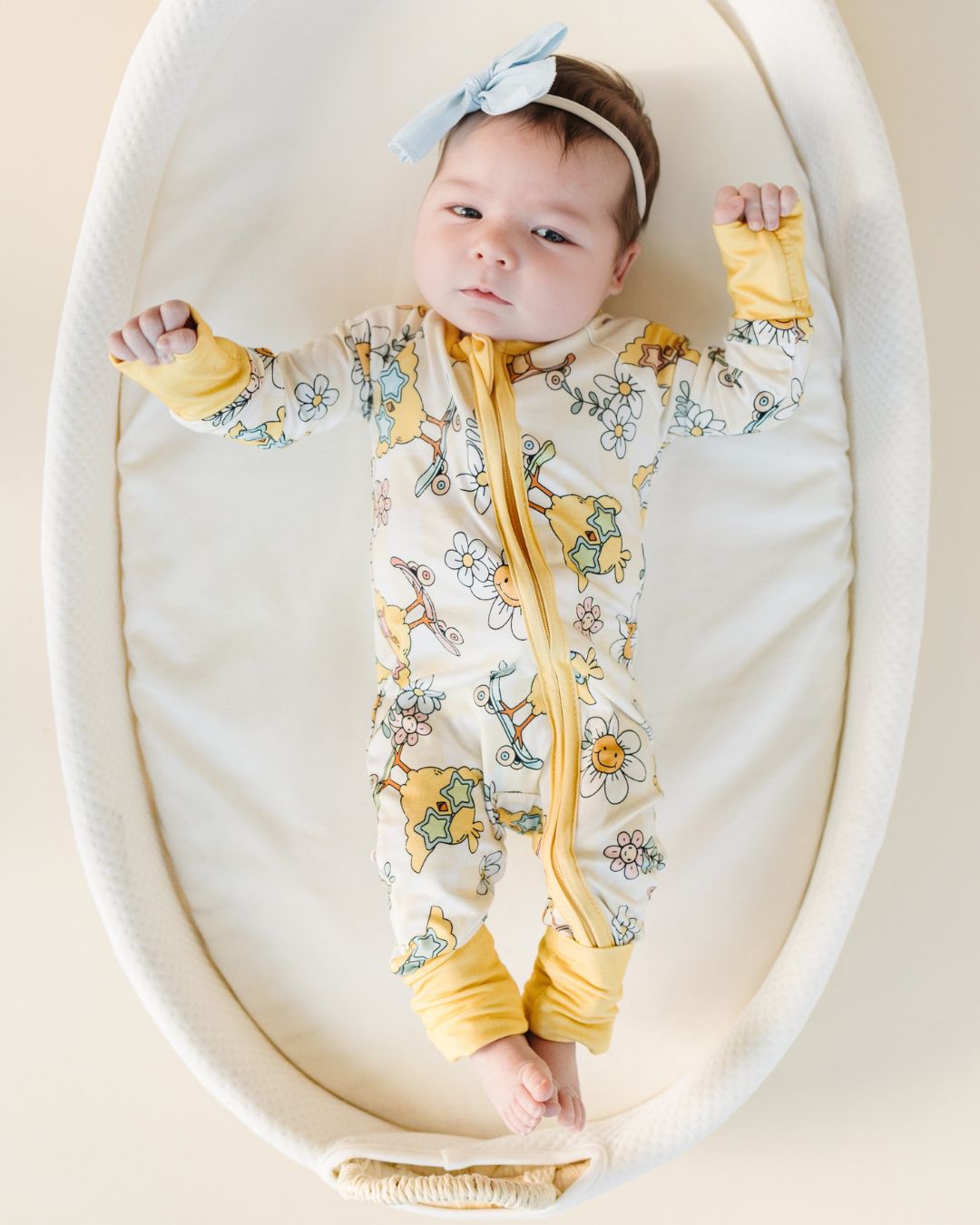 Easter Bamboo Zip Romper | Skater Chick - Mack & Harvie