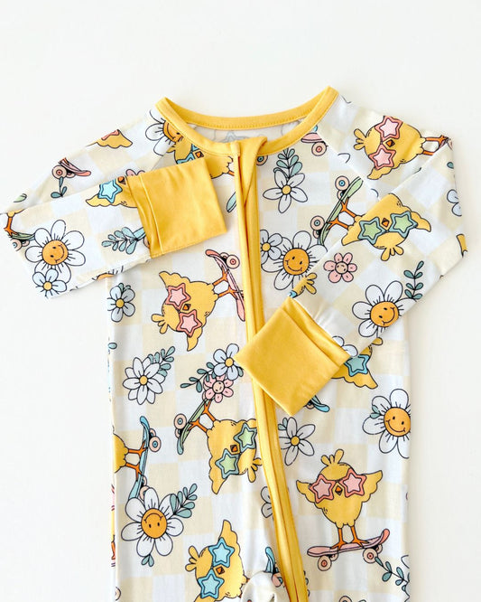 Easter Bamboo Zip Romper | Skater Chick - Mack & Harvie