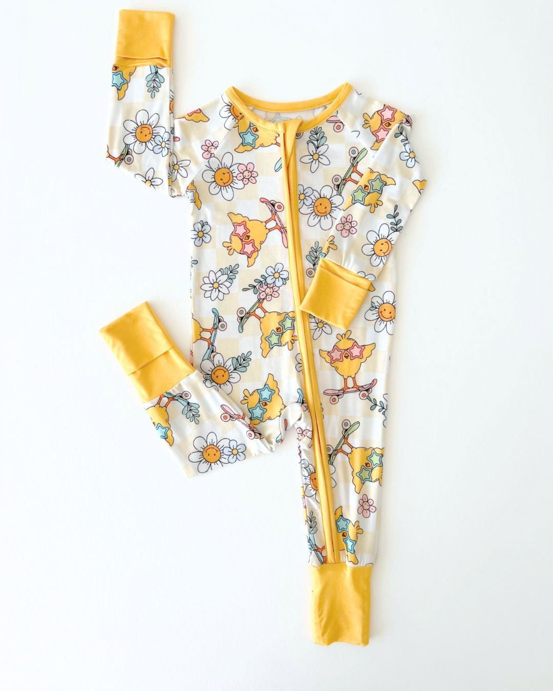 Easter Bamboo Zip Romper | Skater Chick - Mack & Harvie