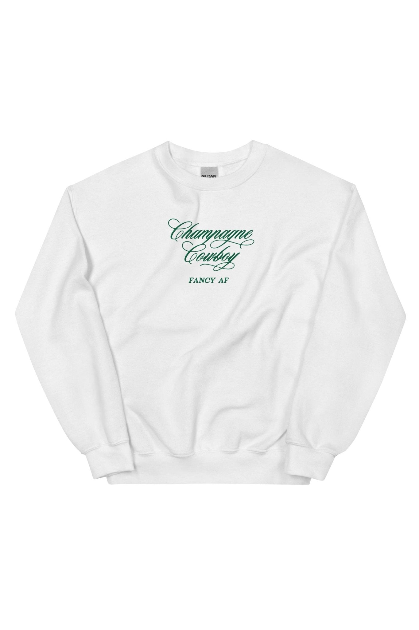 Embroidered Champagne Cowboy Unisex Sweatshirt - Mack & Harvie