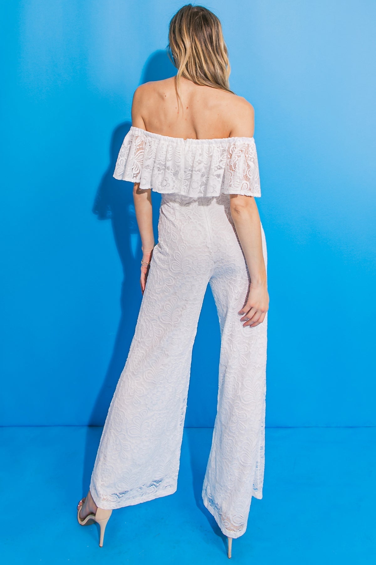 FATE INTERVENES WOVEN LACE JUMPSUIT - Mack & Harvie