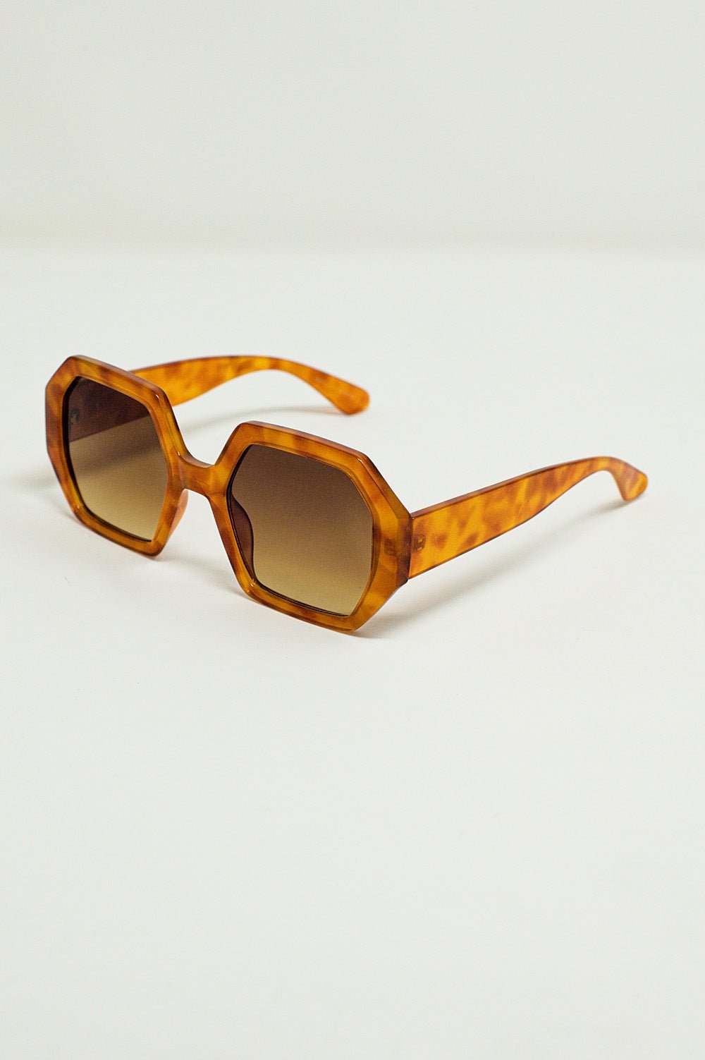 Hexagonal Oversized Sunglasses in Vintage Tortoiseshell - Mack & Harvie