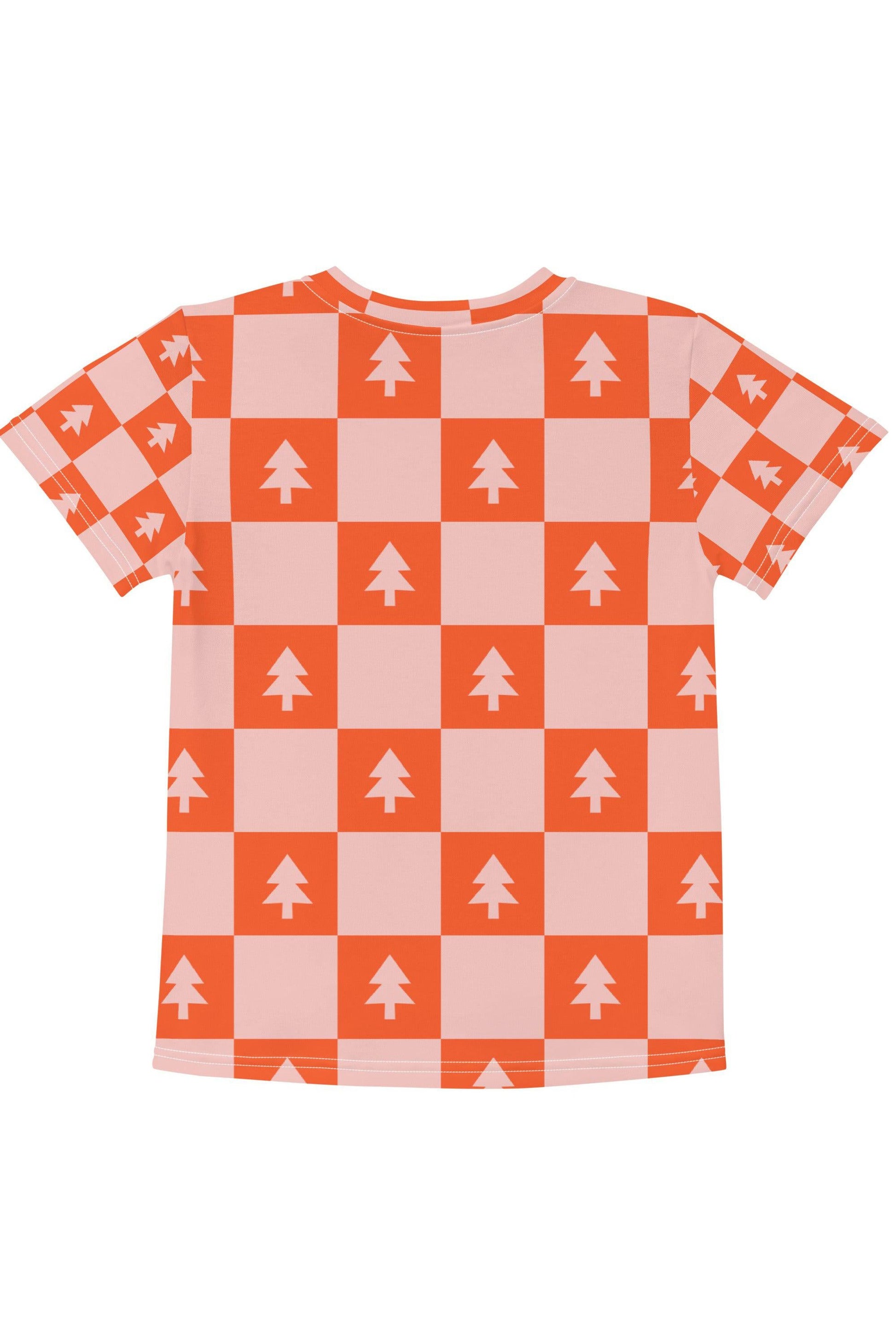 Holiday Check Kids crew neck t-shirt - Mack & Harvie