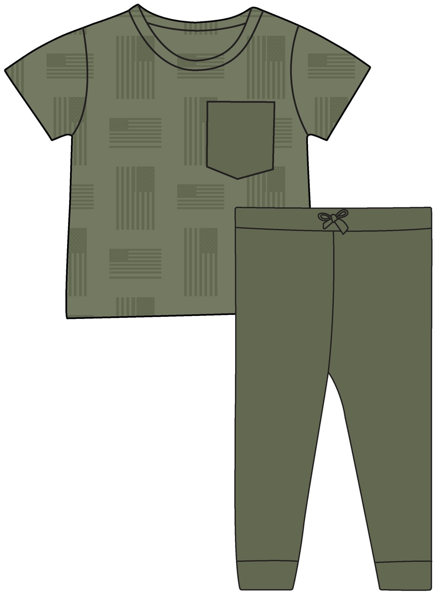 Kolton Bamboo Pocket Tee + Jogger Set - Mack & Harvie