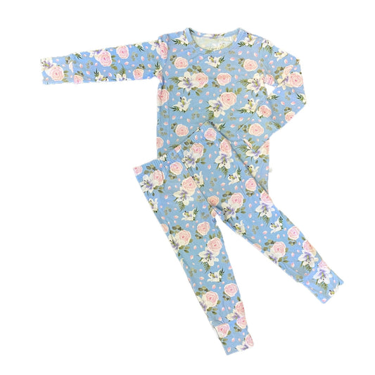 Lillian Floral Bamboo 2-Piece Long Sleeve Set - Mack & Harvie