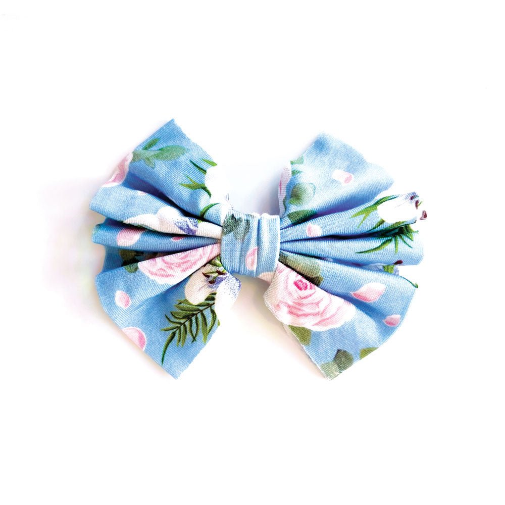 Lillian Floral Bamboo Tied Bow - Mack & Harvie