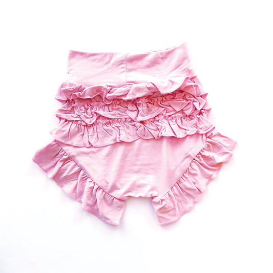 Lillian Pink Bamboo Ruffle Bummies - Mack & Harvie