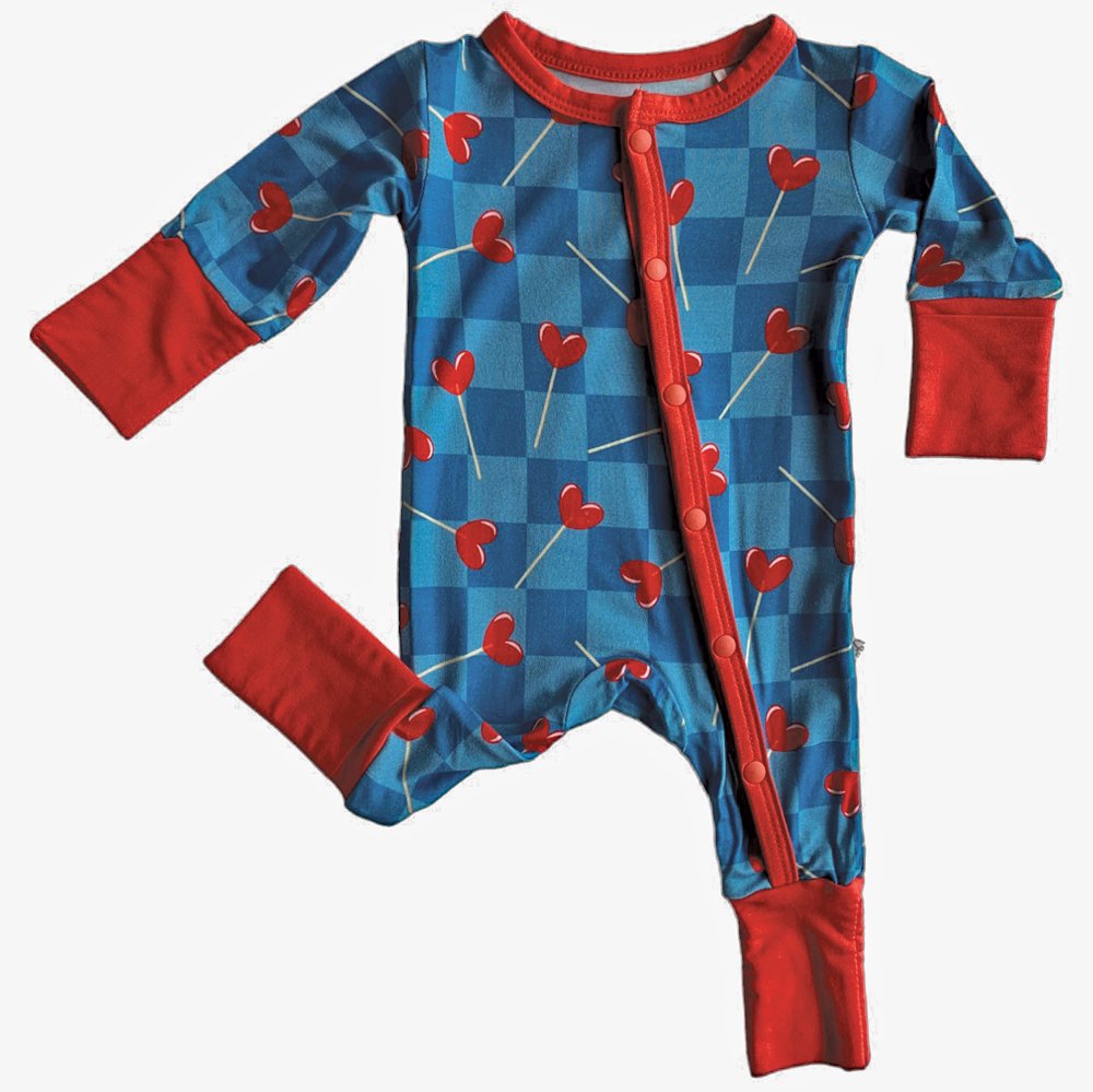 Lincoln Lollies Bamboo Convertible Footie - Mack & Harvie