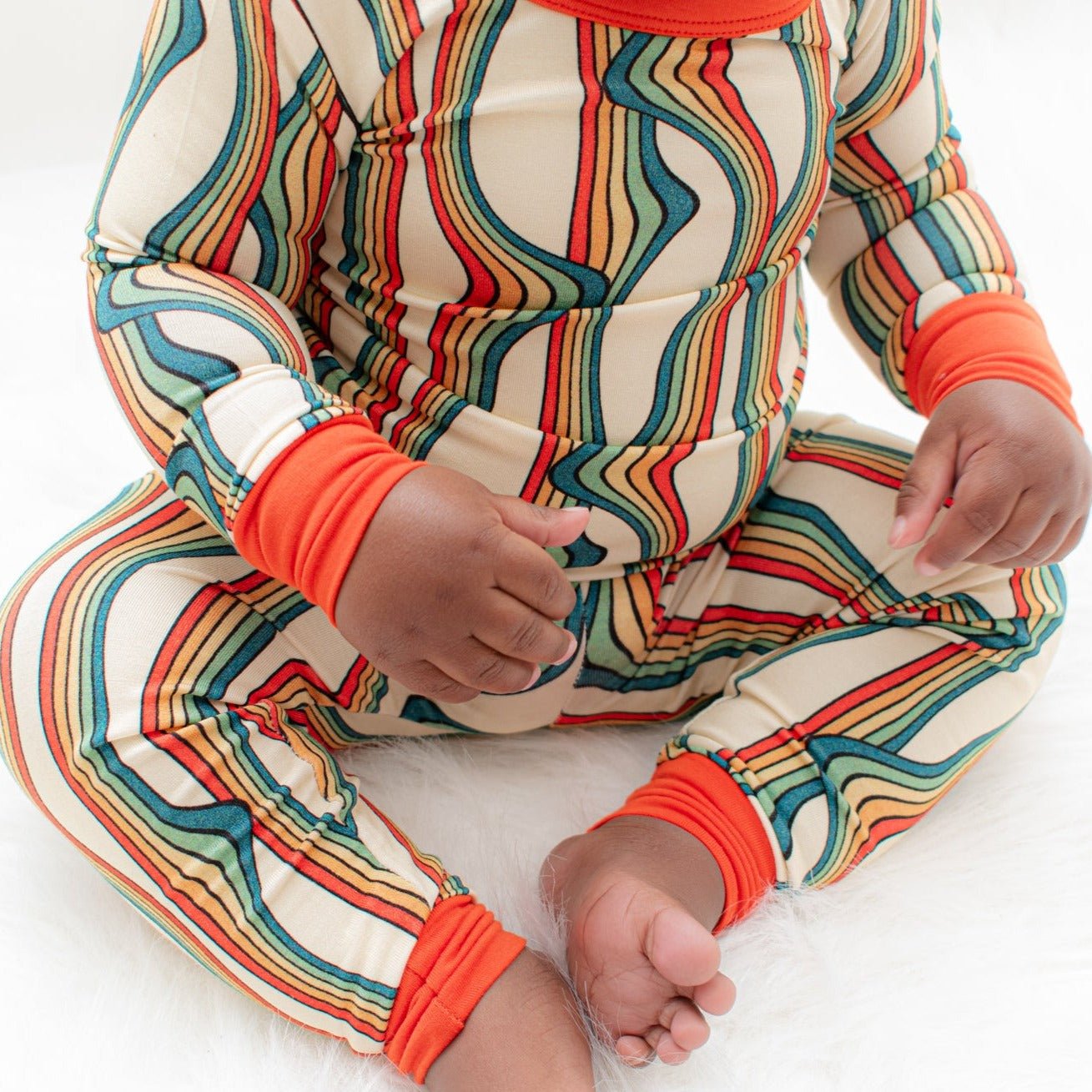 LONG SLEEVE 2 PIECE SETS- Retro Rainbow - Mack & Harvie
