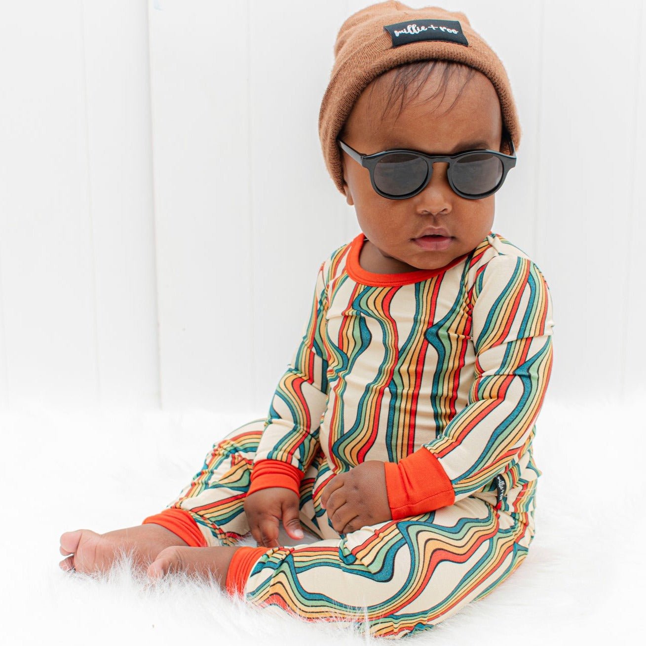 LONG SLEEVE 2 PIECE SETS- Retro Rainbow - Mack & Harvie