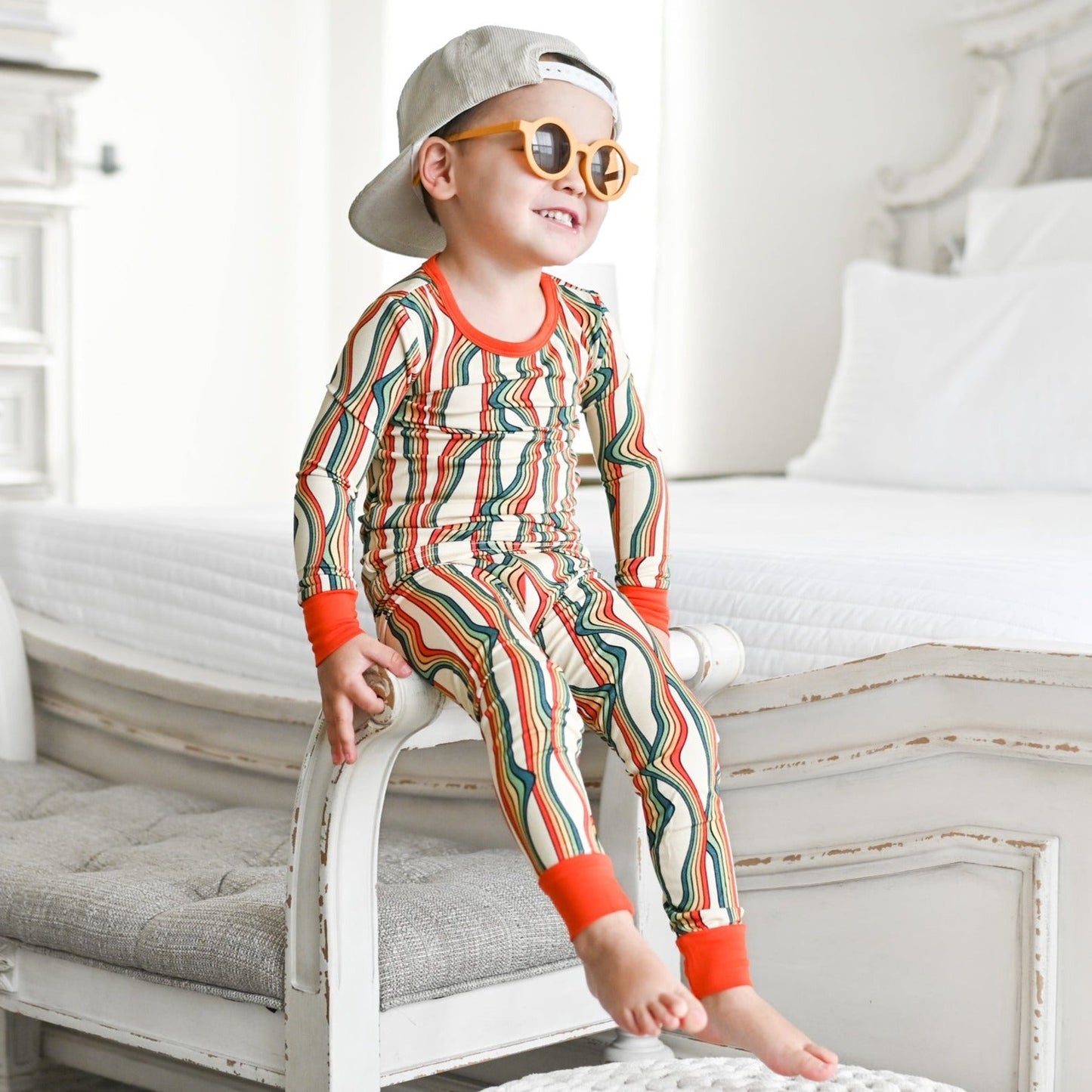 LONG SLEEVE 2 PIECE SETS- Retro Rainbow - Mack & Harvie