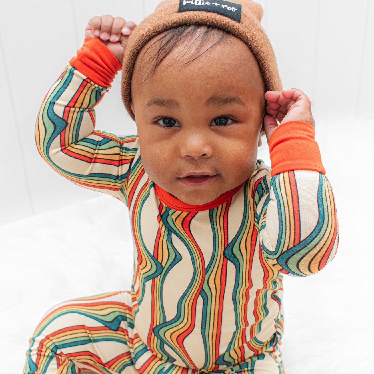 LONG SLEEVE 2 PIECE SETS- Retro Rainbow - Mack & Harvie