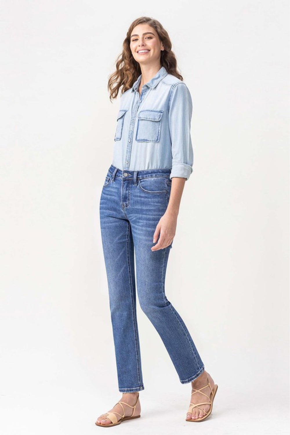 Lovervet Full Size Maggie Midrise Slim Ankle Straight Jeans - Mack & Harvie