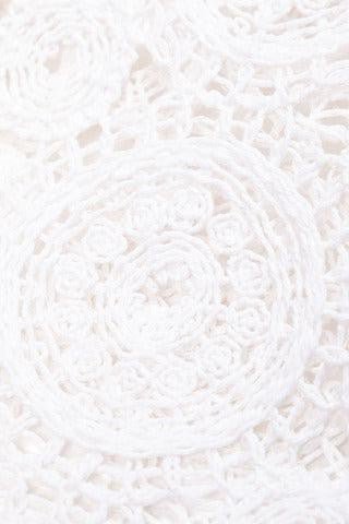 meilisa bai - White Crochet Top - Mack & Harvie