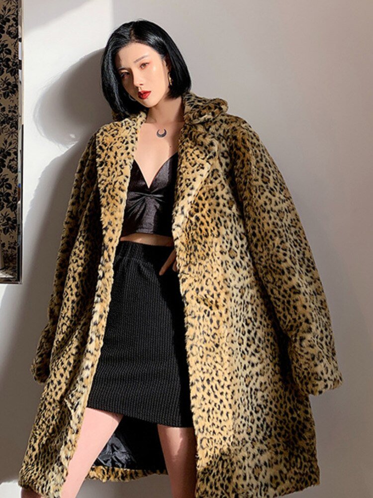 Micky Leopard Faux Fur Coat - Mack & Harvie