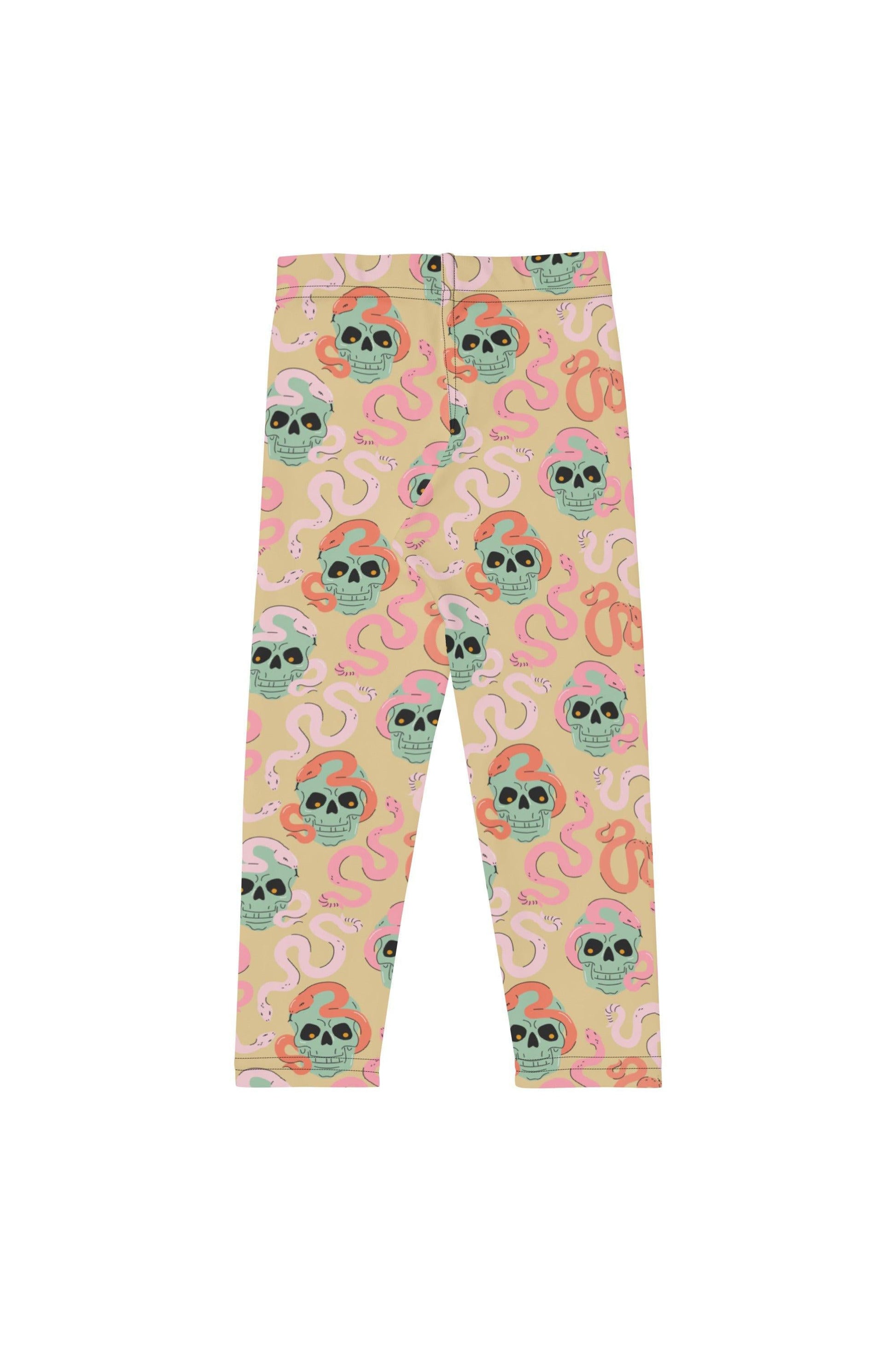 Mint Skull-Snake Leggings Kids - Mack & Harvie