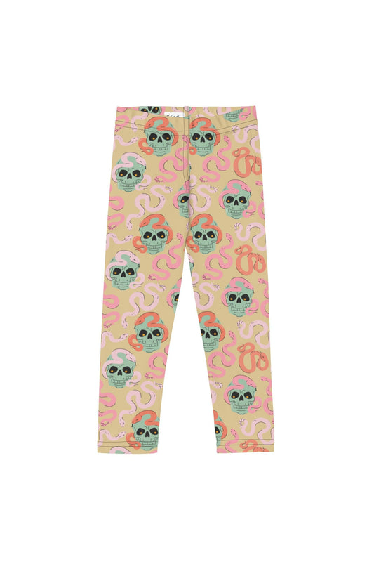 Mint Skull-Snake Leggings Kids - Mack & Harvie