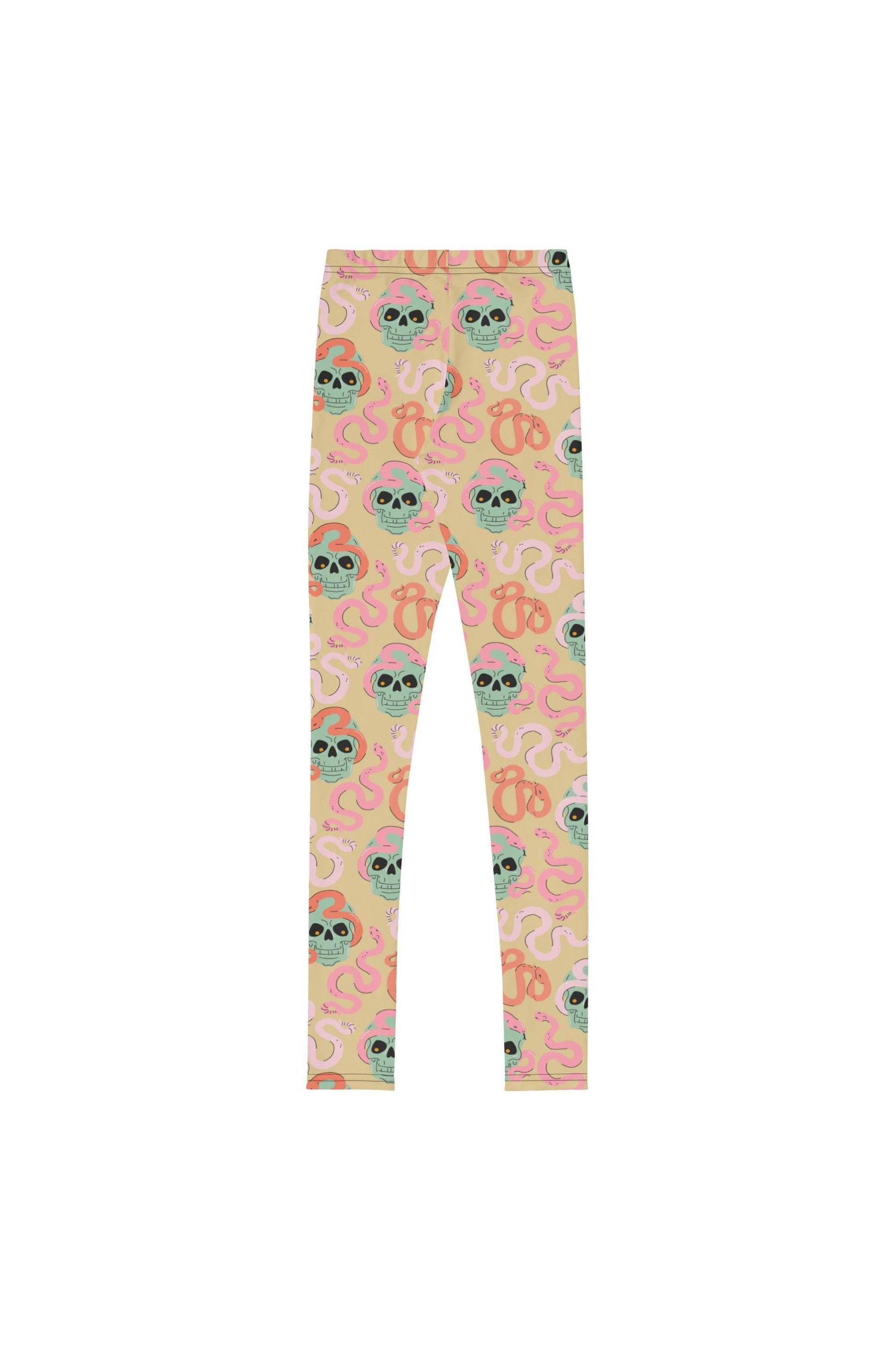 Mint Skull-Snake Leggings Youth - Mack & Harvie