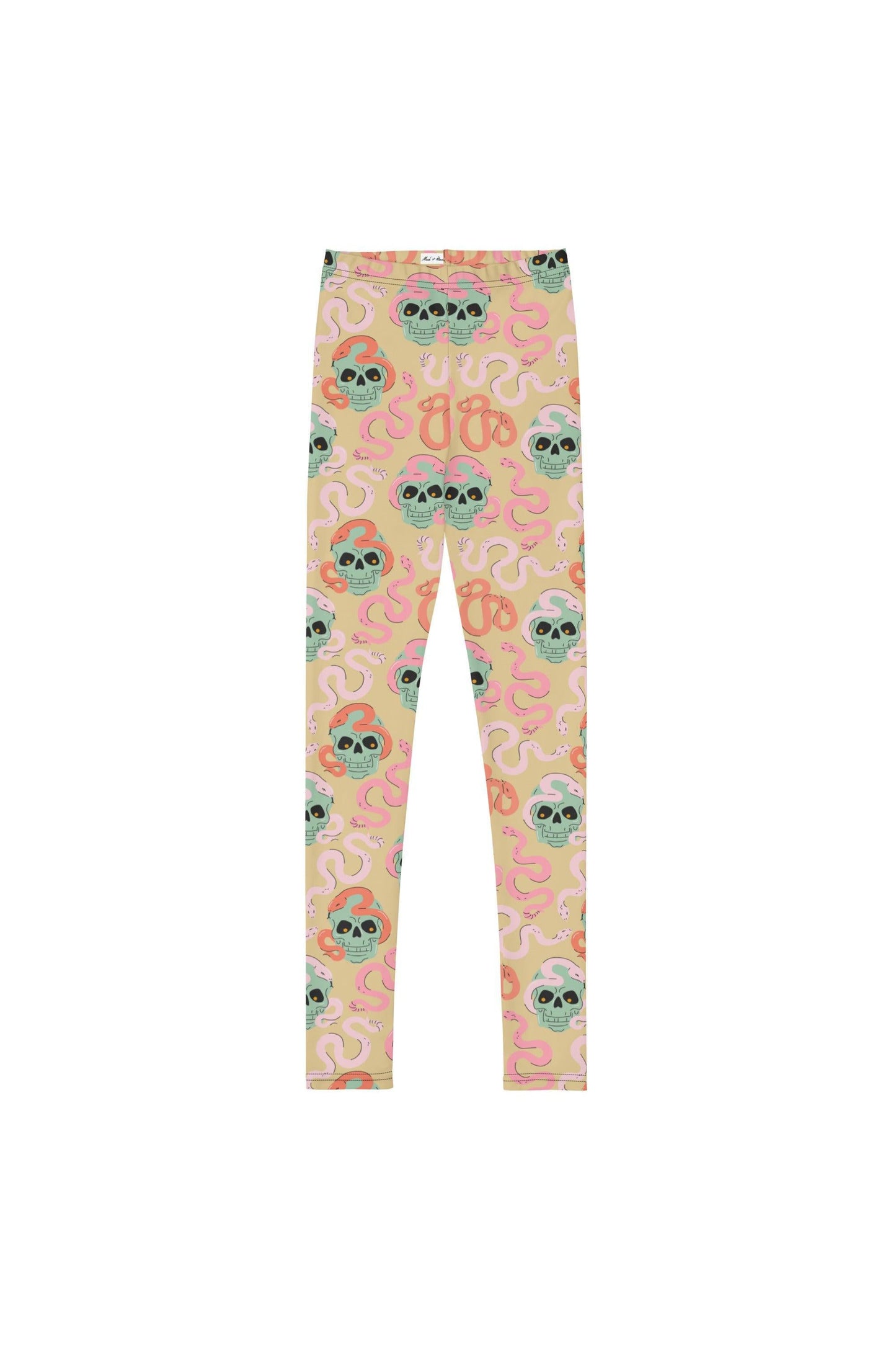 Mint Skull-Snake Leggings Youth - Mack & Harvie