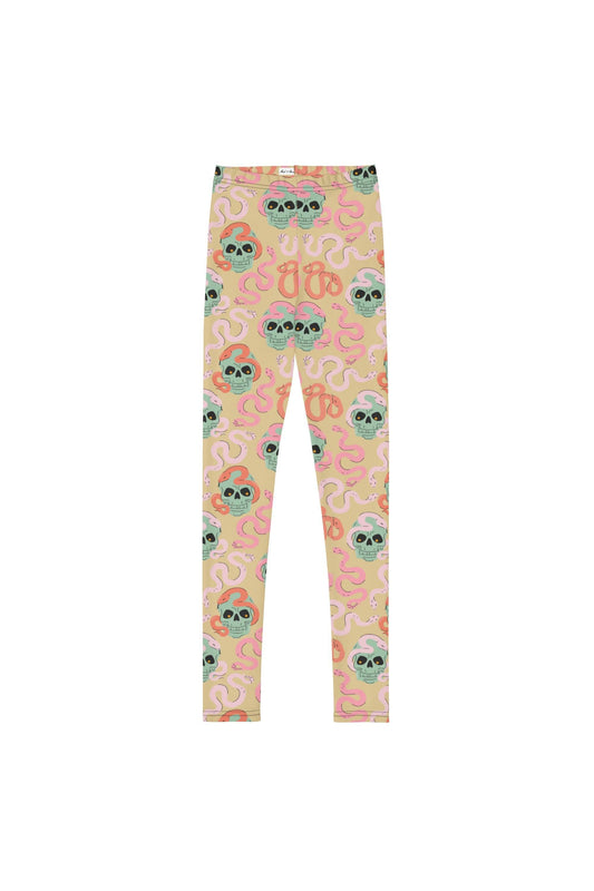 Mint Skull-Snake Leggings Youth - Mack & Harvie