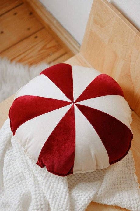Moi Mili - “Red Candy” Patchwork Pillow - Mack & Harvie