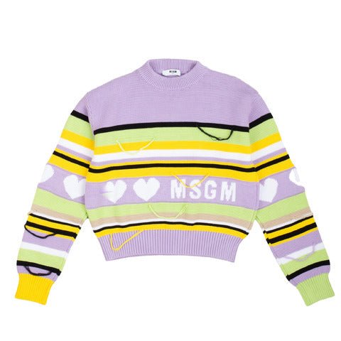 MSGM - Lilac Stripe Knit Pullover - Mack & Harvie