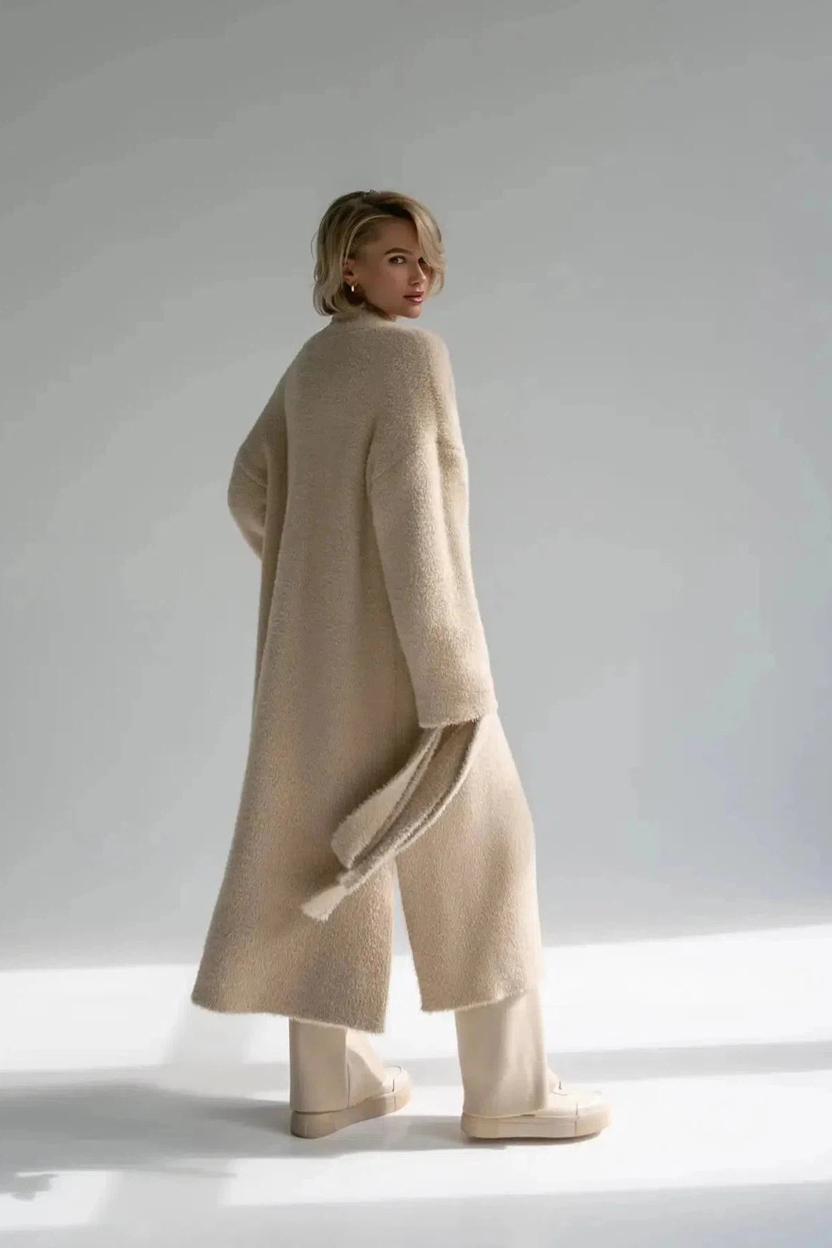 Nenya - Longline fluffy Cardigan Bella - Mack & Harvie