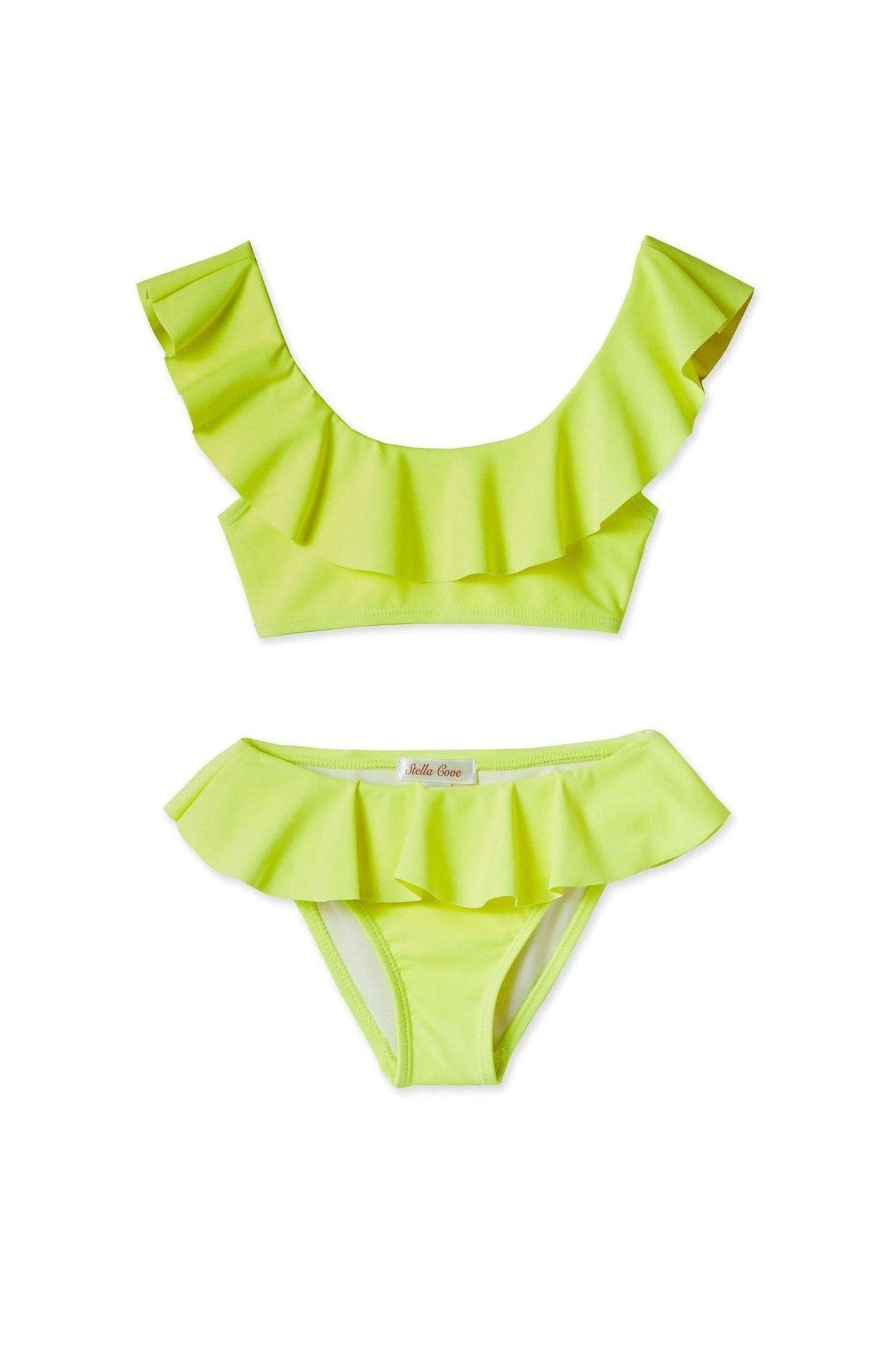 Neon Yellow Bikini for Girls - Mack & Harvie