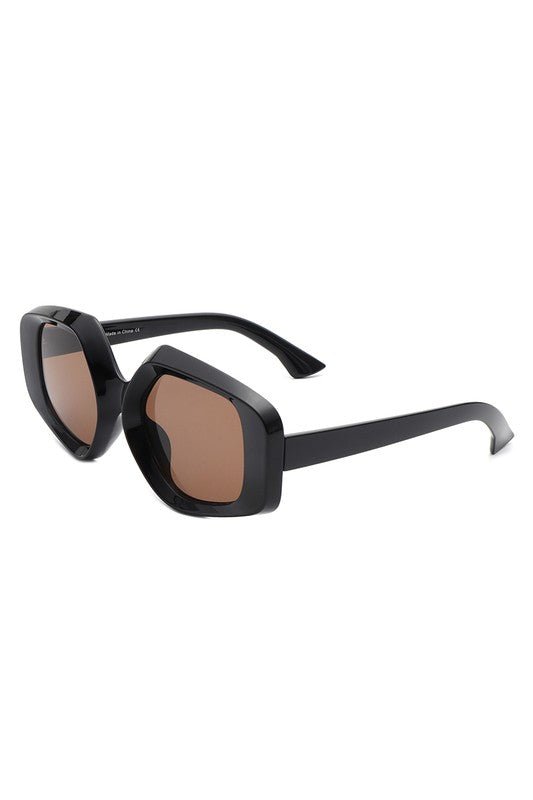 Oversize Geometric Fashion Flat Top Sunglasses - Mack & Harvie