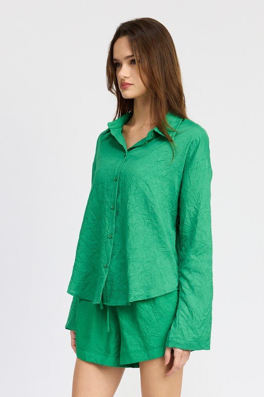 OVERSIZED BUTTON DOWN SHIRT - Mack & Harvie