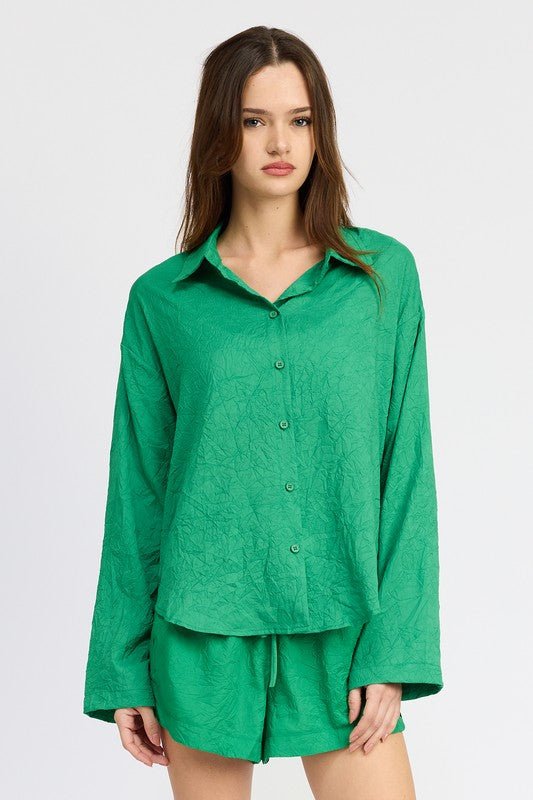 OVERSIZED BUTTON DOWN SHIRT - Mack & Harvie