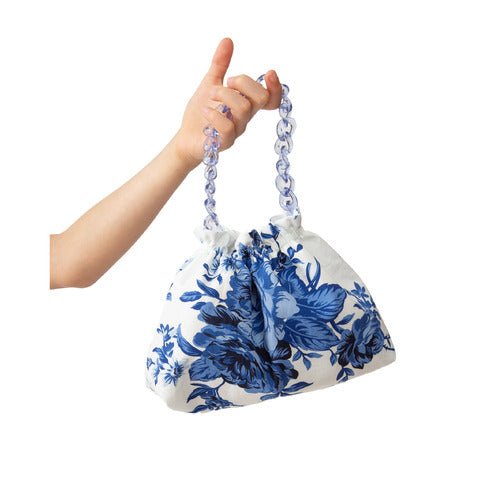 Piccola Ludo - Blue Floral Handbag - Mack & Harvie