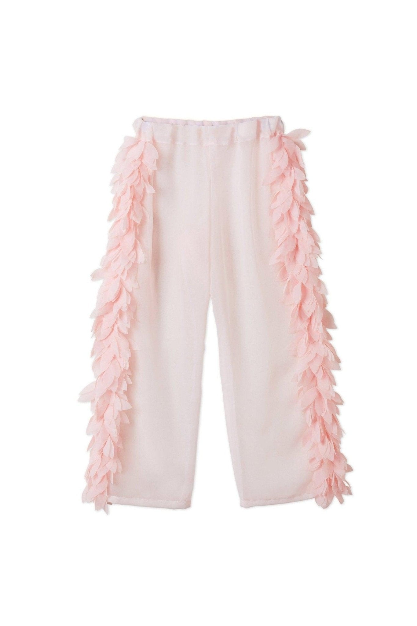 Pink Cover-Up Beach Pants with Petals - Mack & Harvie