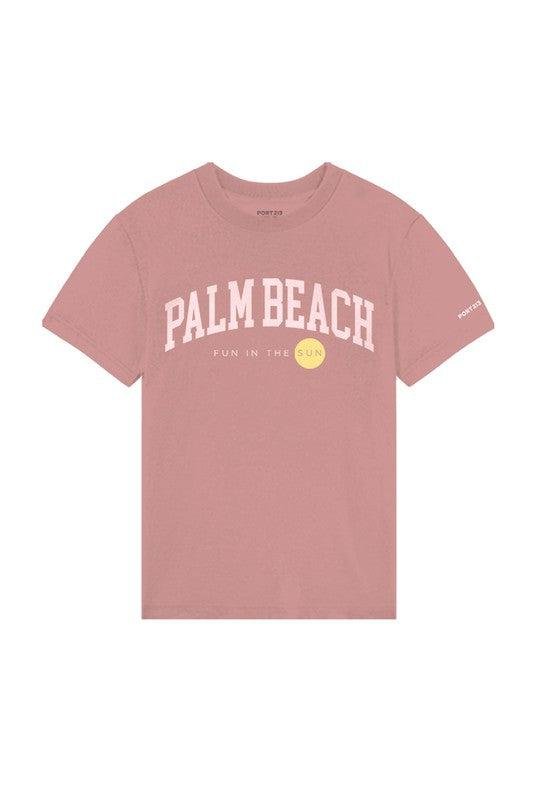 Pink Palm Beach Tee Unisex - Mack & Harvie