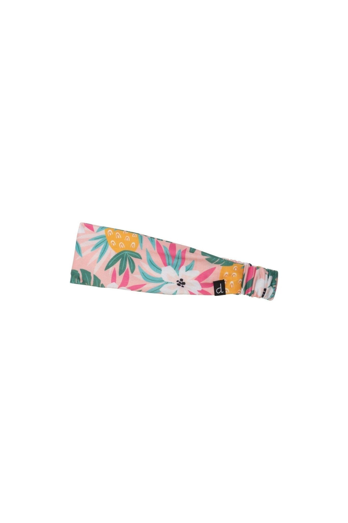 Printed Swimwear Headband Light Pink Tropical Flowers - Mack & Harvie