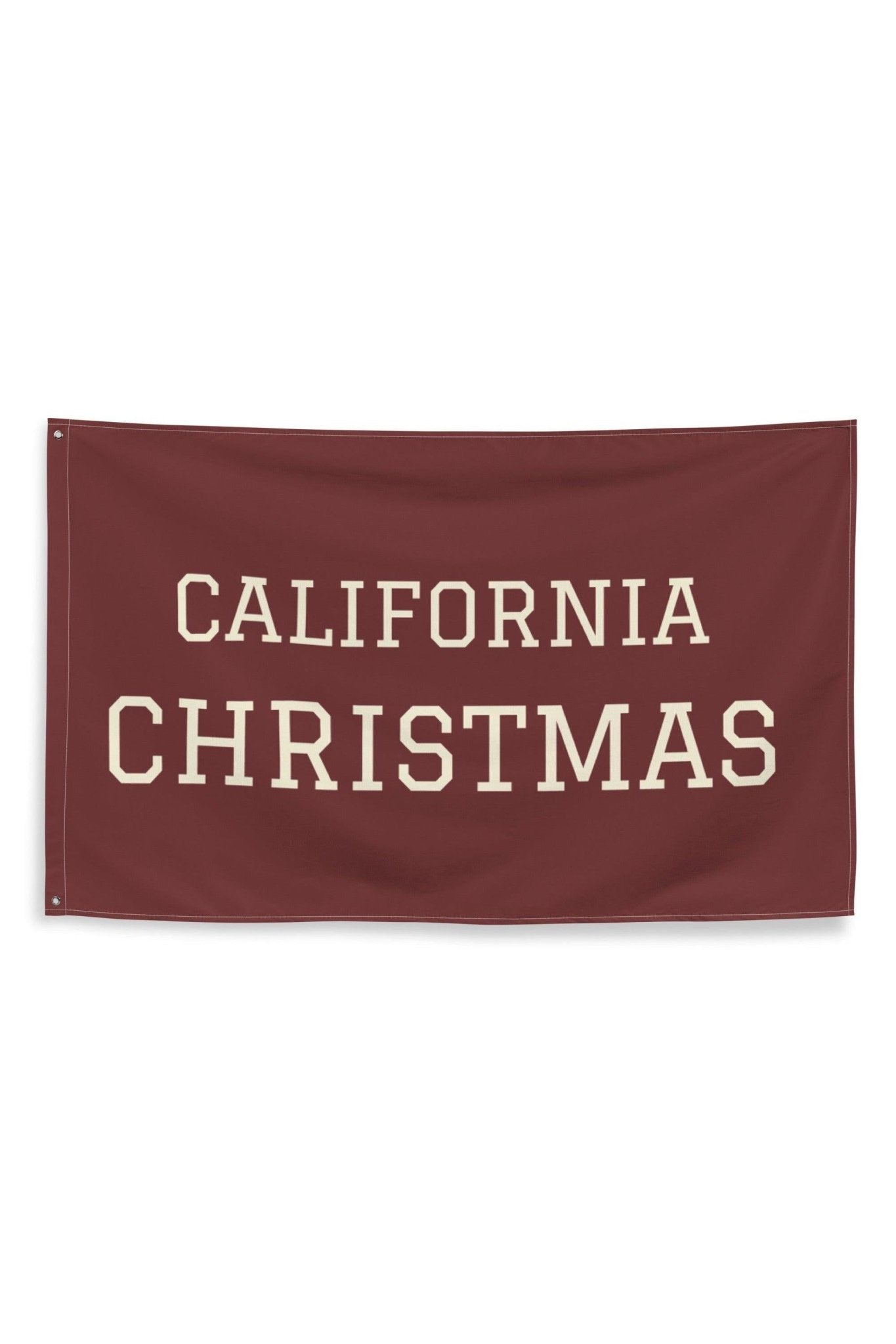 RED CHRISTMAS CALIFORNIA FLAG - Mack & Harvie