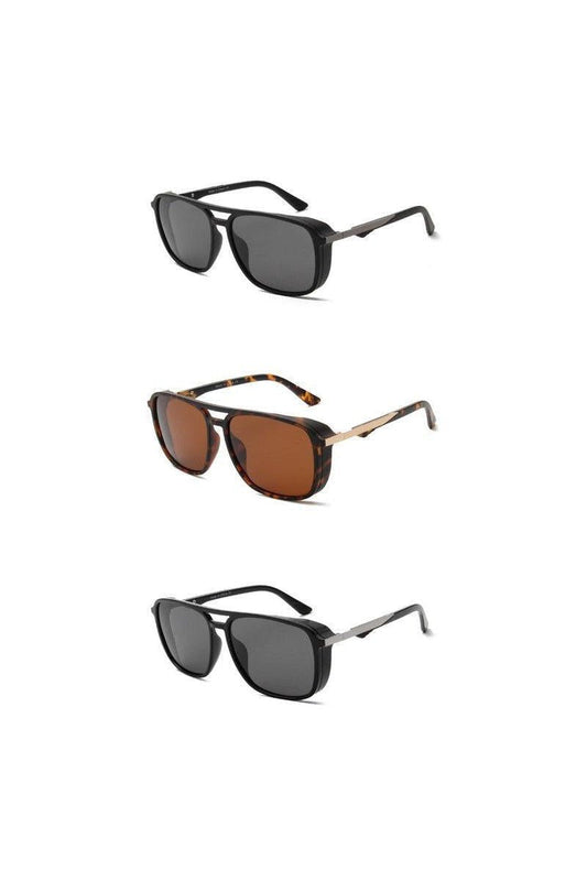 Retro Polarized Square Fashion Sunglasses - Mack & Harvie