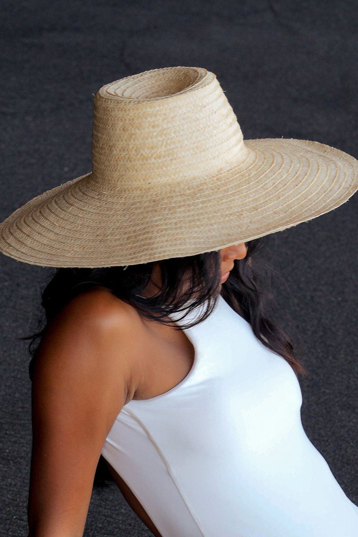 RIANNA Palm Straw Hats in Natural - Mack & Harvie