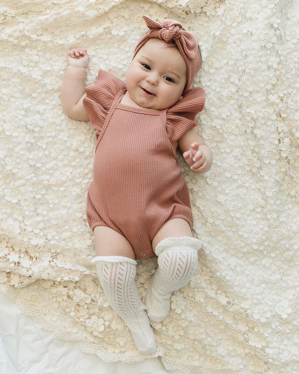 Ribbed Headband | Dusty Rose - Mack & Harvie