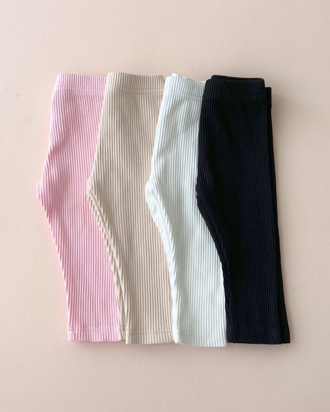 Ribbed Leggings | Pink - Mack & Harvie