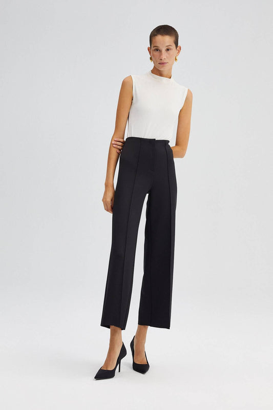 RIBBED SCUBA ANKLE TROUSERS - Mack & Harvie